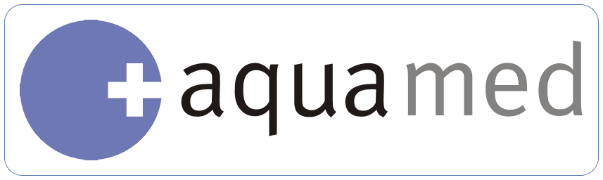 aquamed logo auf weiss